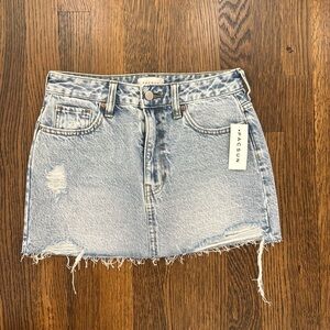 Pacsun Jean Skirt Frayed Hem